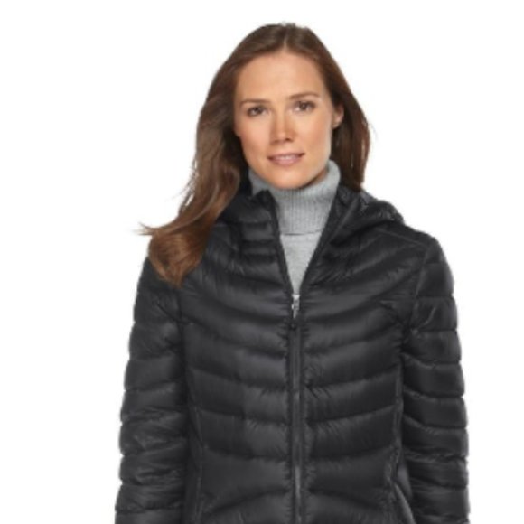 Ultralight 850 Down Coat, Long, Black - Picture 1 of 3
